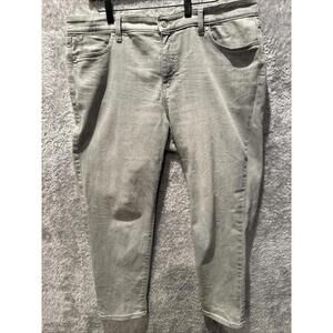 Talbots Jeans Women's Sz 16 Petite Gray Ankle Stretch Simply Flattering
